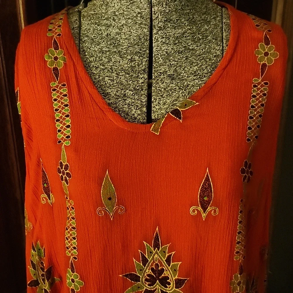 BELMA  NY Sleeveless  Floral Design Top Large - Picture 2 of 16